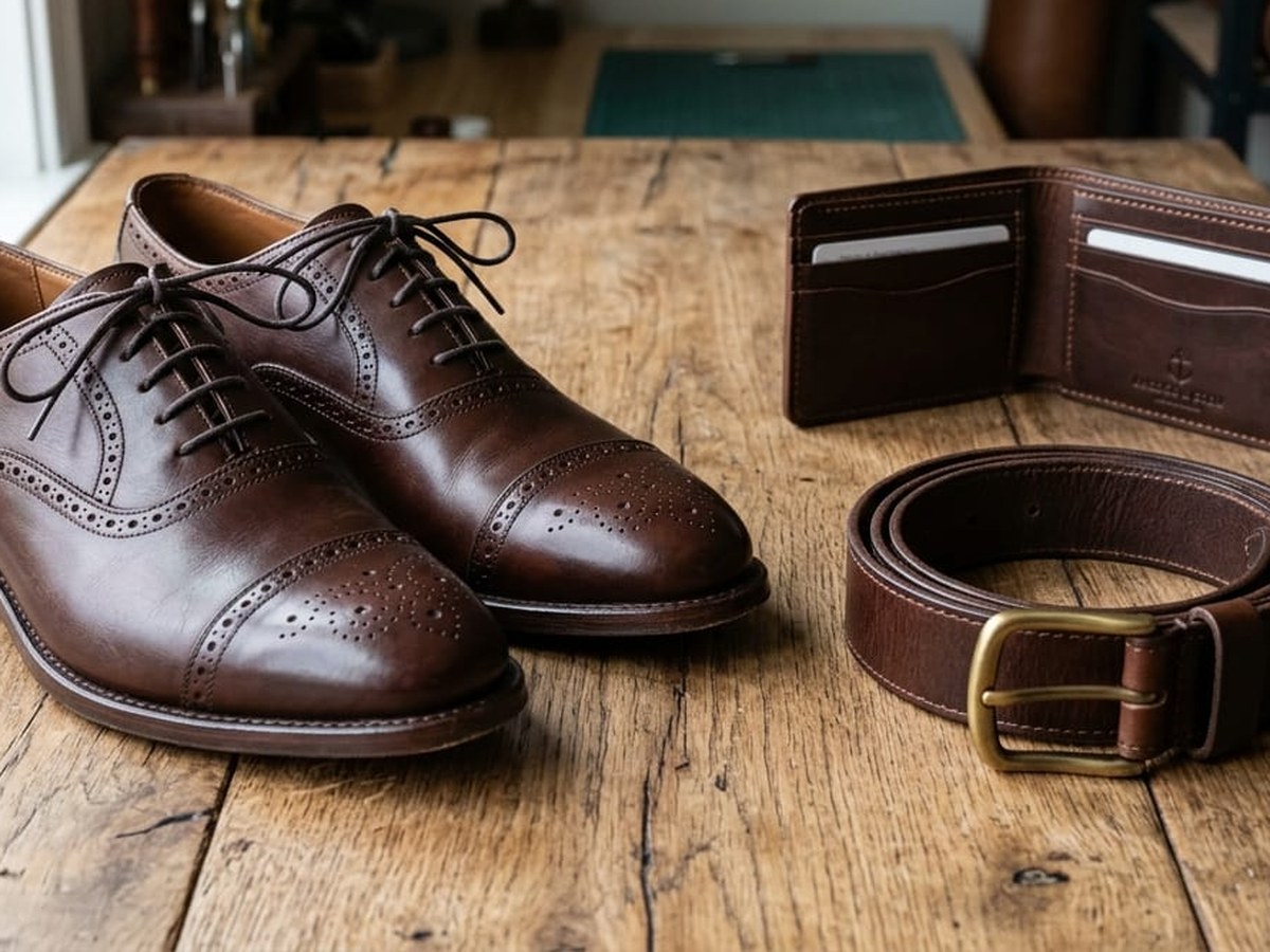 Tanned leather and finished leather goods for export